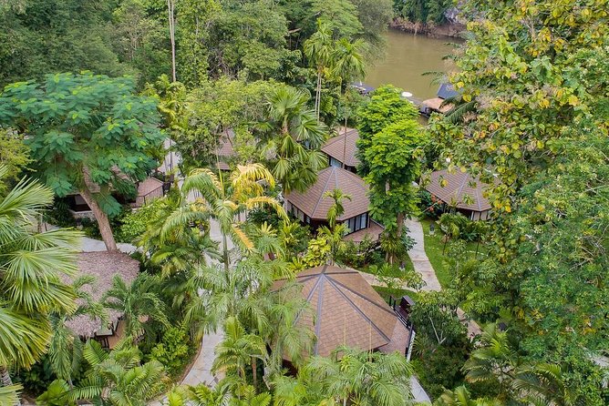 2-Day River Kwai Adventure with 1-Night Stay at Resotel - A long-tail boat to a Mon village