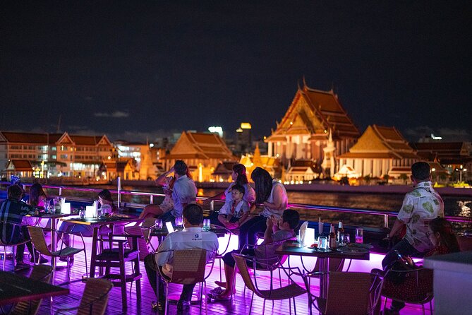 5 Star Luxury Bangkok Dinner Cruise On Wonderful Pearl Cruise - Wat Arun after sunset