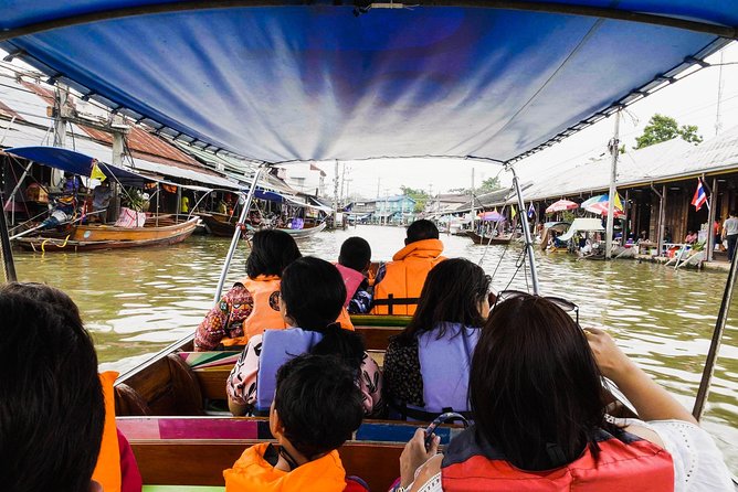 Amphawa Floating & Maeklong Railway Train Market (Small Group) - Wat Bang Kung and the Banyan tree shrine