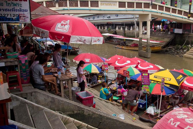 Amphawa Floating Market Tour with Maeklong Railway Market (SHA Plus) - Amphawa Floating Market from the water