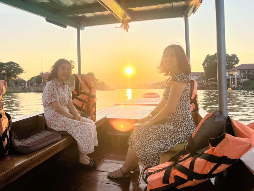 Ayutthaya Temples One Day Tour from Bangkok with Sunset Boat - Key points to know before booking