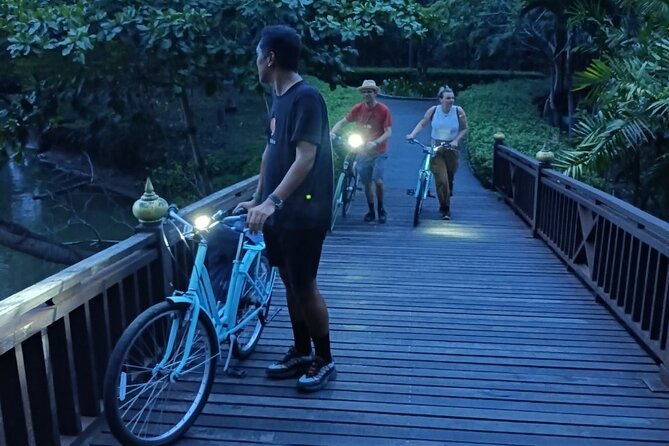 Bamboo Bicycle Tour in twilight: watch dancing Fireflies in Bangkok - Dinner beside the Chao Phraya
