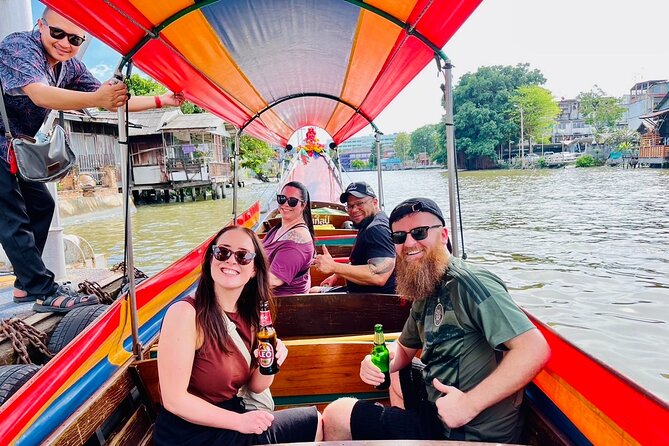 Bangkok 3-in-1 Tour: Longtail Boat,TukTuk & Street Food Adventure - Chinatown after dark and the finish at Wat Mangkon