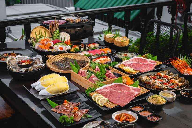 Bangkok: About Beef Lava Grill Buffet Package - Why the outdoor setting changes your timing
