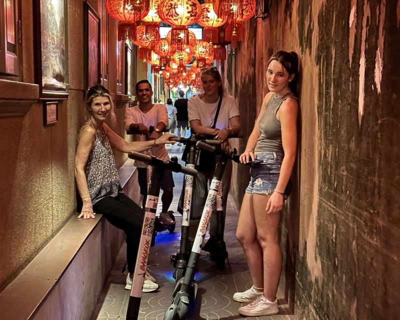 Bangkok By Night by Electric Scooter &/or Bike - Wat Arun from the river side