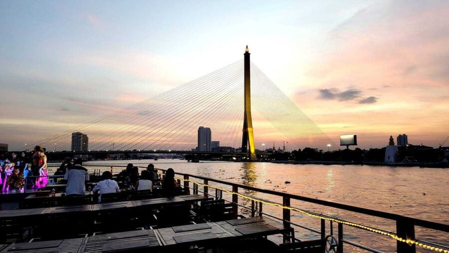 Bangkok: Calypso x White Orchid Cruise with Private Transfer - Bangkok from the river, not the road