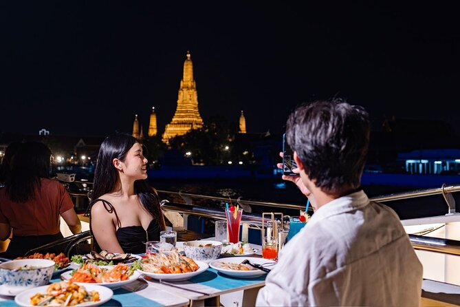 Bangkok Carnival Dinner Cruise with Free-flow Beer and Buffet - Wat Arun and Bangkok’s Best Photo Moment