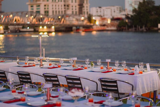Bangkok Carnival Dinner Cruise with Free-flow Beer and Buffet - Rama VIII Bridge and the River’s Changing Mood