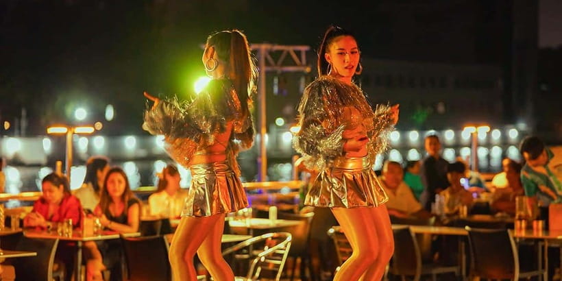 Bangkok: Carnival Dinner Cruise with Free-Flow Beer & Buffet - Boarding beside the Chao Phraya at Riverside Bangkok Hotel