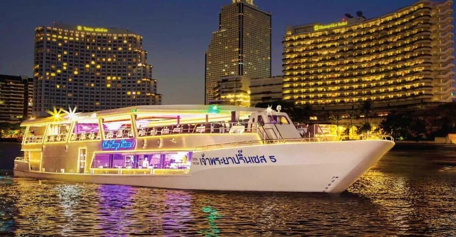 Bangkok: Chao Phraya Princess Dinner Cruise - Rama VIII Bridge and the changing city view