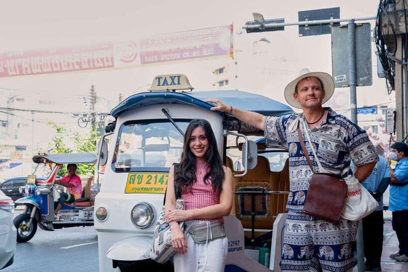 Bangkok Electric Tuk Tuk: Street Food & Markets - Starting at Sanam Chai MRT and entering Thonburi