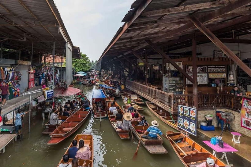 Bangkok: Floating Market & Maeklong Markets Private Transfer - Maeklong Railway Market and the train through the stalls
