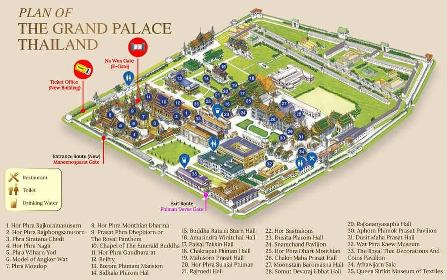 Bangkok: Grand Palace Skip-the-Line Entry Ticket - What you see inside the royal compound