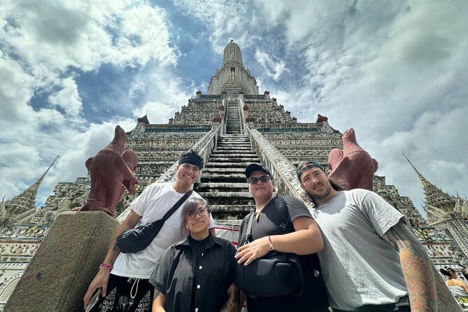 Bangkok History Temples Markets and Food Tasting - Wat Arun at the end of the route