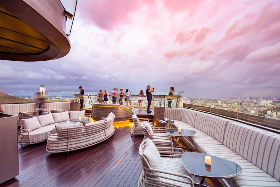 Bangkok: Lebua Rooftop Bar Reservation & Round-Trip Transfer - Alfresco 64 and its whiskey focus