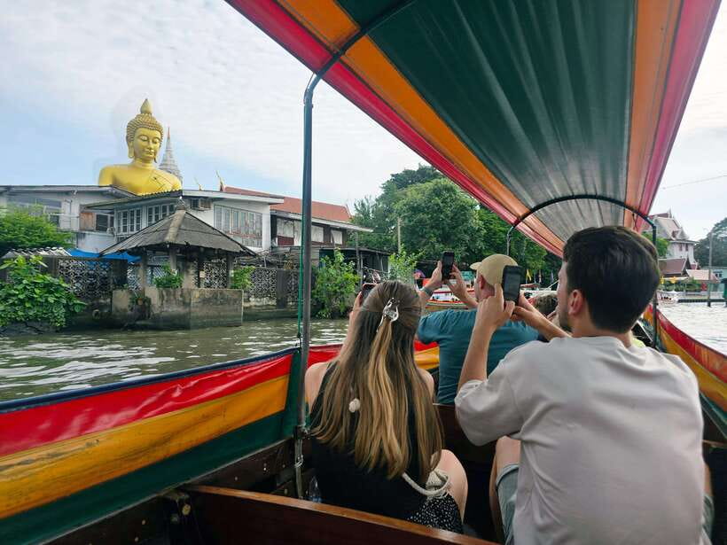 Bangkok Long Boat Canal a Big Buddha & Culture Markets Tour - The first 15 minutes on the Thonburi water taxi