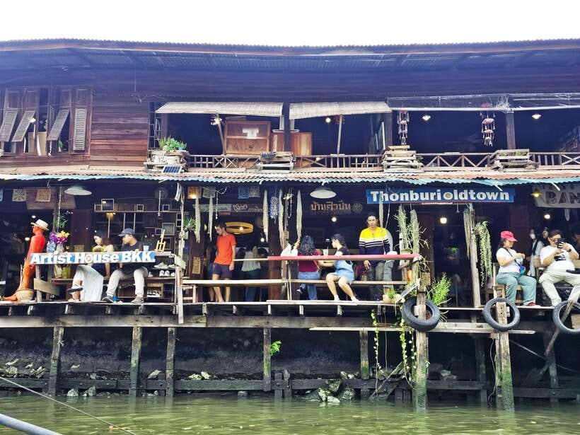 Bangkok Long Boat Canal a Big Buddha & Culture Markets Tour - The small floating market and local food