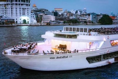 Luxury White Sunset or Dinner Cruise with Beer