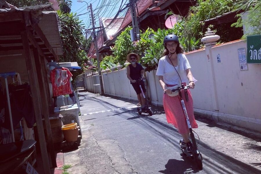 Bangkok : Old City Guided E-Scooter &/or Bike Tour - Canals, lanes, and local neighborhood life