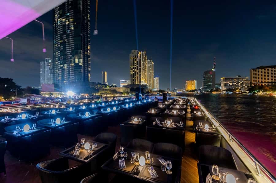 Bangkok: The Opulence Buffet Dinner Cruise with Live Band - Rama VIII Bridge and the Grand Palace