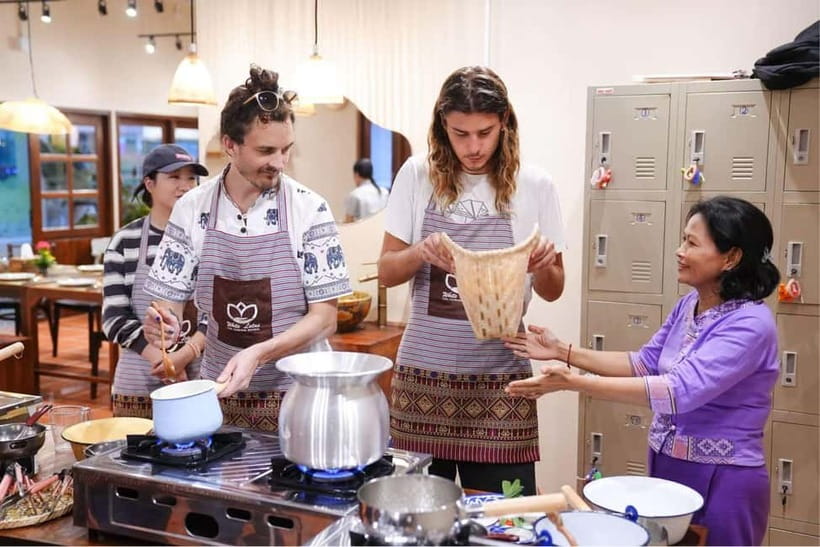 Bangkok: White Lotus Thai Cooking Class with Market Tour - What you cook in 210 minutes