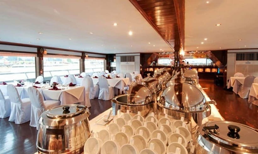 Bangkok: White Orchid Chao Phraya Cruise, Thai Buffet & Beer - Seafood Buffet, Thai Dishes, and Drinks