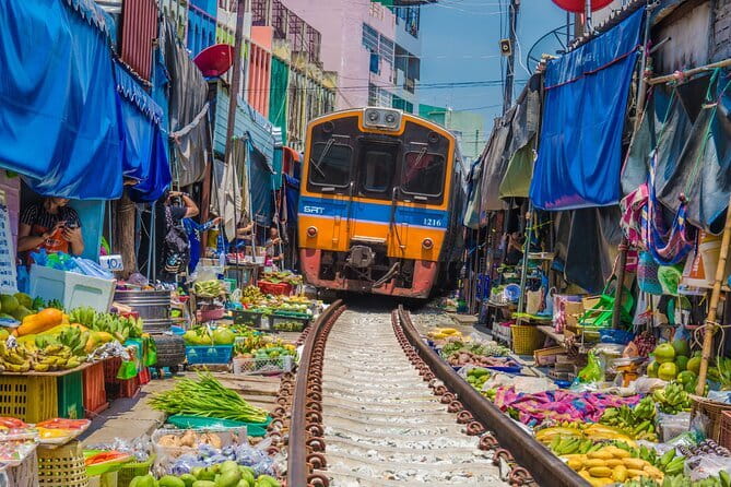 Damnoen Saduak Floating Market & Railway Market Tour from Bangkok - Key points at a glance