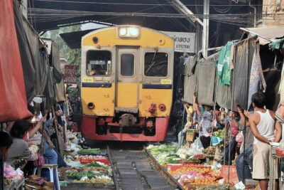 Damnoen Saduak Floating Market & Railway Market Tour from Bangkok