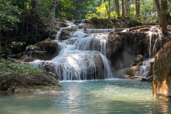 Erawan Waterfalls and Bridge Over River Kwai Tour from Bangkok - What you will find at the seven levels