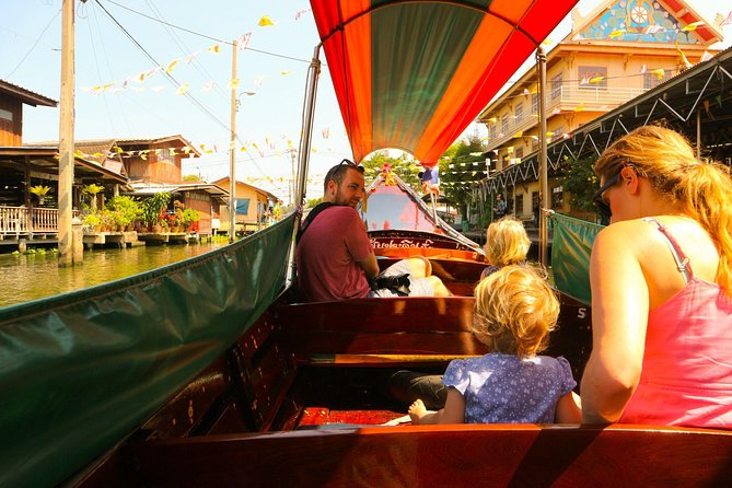 Explore Bangkok by Bike & Boat with Lunch - Temples, canals, and the glass stupa at Wat Pak Nam