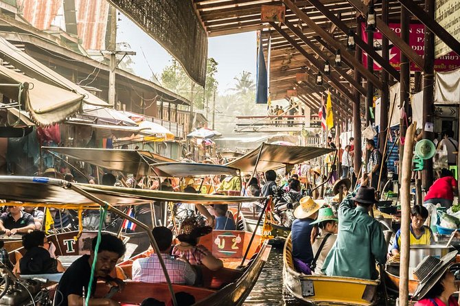 From Bangkok : Damneon Saduak Floating Market & Erawan Waterfall - Erawan Waterfall and the one-hour limit