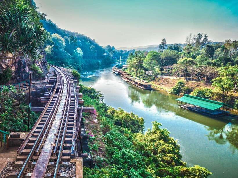From Bangkok: Erawan Park & Kanchanaburi Small-Group Tour - Lunch in Kanchanaburi, with cash in hand
