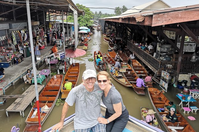 From Bangkok : Kanchanaburi Tour with Floating market Visit - A private canal ride to Damnoen Saduak