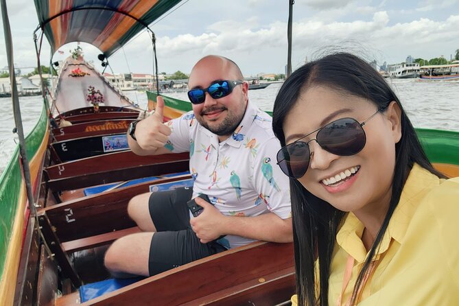 Half-Day Private Tour of the Bangkok Canals - Boarding the longtail boat on the Chao Phraya
