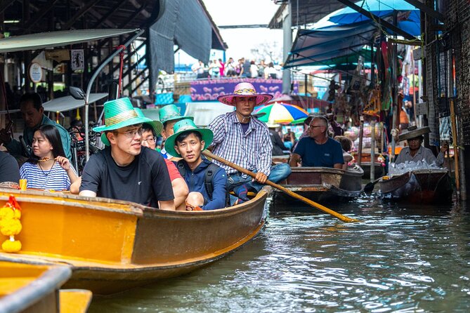 Half Day Railway Market and Damnoen saduak Floating Market tour - The train at Maeklong Railway Market