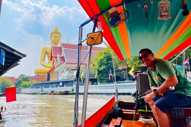 Hidden Bangkok Longtail Boat Tour to Big Buddha&Canal Life 2hrs - Wat Arun and the Chao Phraya finish