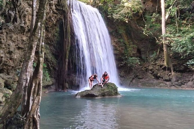 Kanchanaburi Full Day Tour: River Kwai and Erawan Falls - Lunch, swimming, and useful gear
