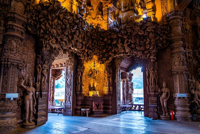 Pattaya Private Day Tour from Bangkok or Pattaya - The Sanctuary of Truth and its wooden carvings