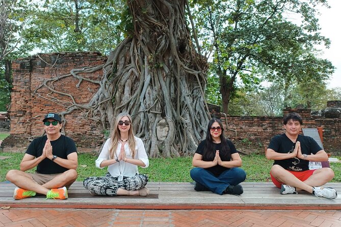 PRIVATE Ayutthaya + SUNSET Boat Tour + Light up The NIGHT - Ayutthaya after dark, with the ruins lit up