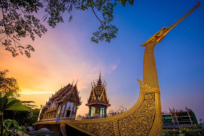 Private Bangkok Tuk Tuk Sunset Long-tail Night Lights - Loha Prasat under the night lights