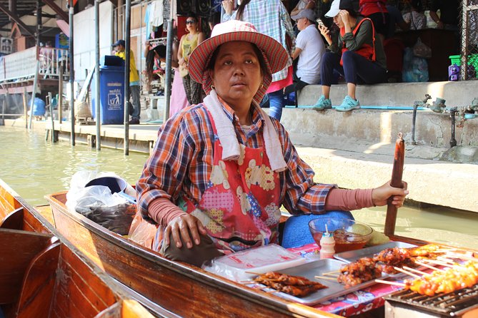 Private Guided Tour to Train Market and Damnoensaduak Floating Market - Mae Klong Railway Market puts the rails through the stalls