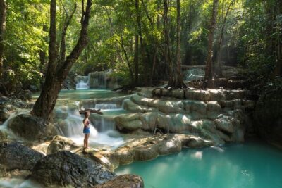 Private Kanchanaburi Erawan Waterfall&Thai-Burma Death Railway Tour from Bangkok