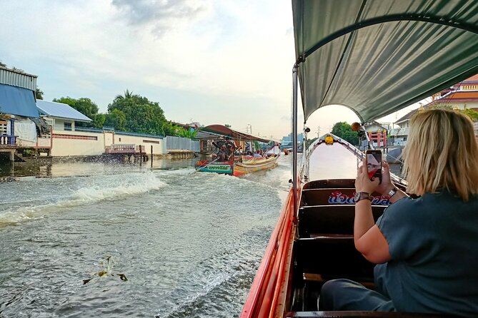 Private Mysterious Bangkok & Grand Palace, Tuk Tuk, Boat & Lunch - Long-tail boat through Bangkok’s canals