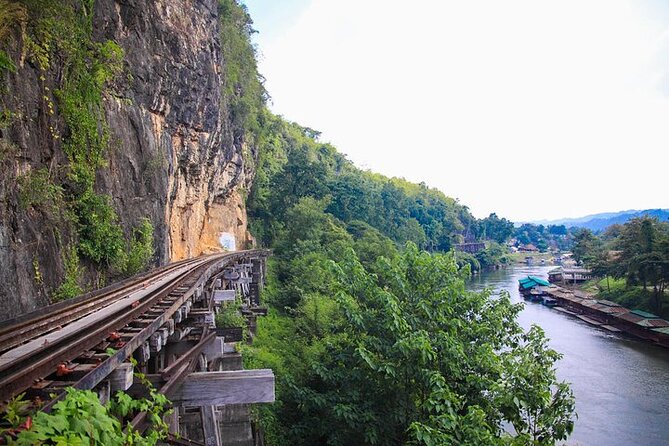 Private Tour to Kanchanaburi Death Railway and Elephant Haven - The train ride near Krasae Cave