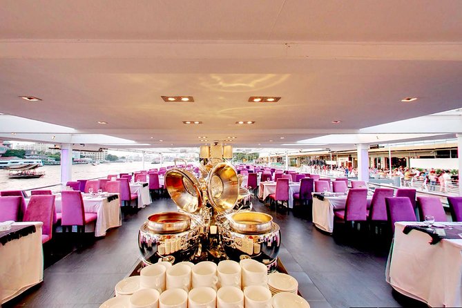 The Chaophraya Cruise : LUXURY 5 STAR Dinner Cruise Program - The 7:15 pm departure and river views