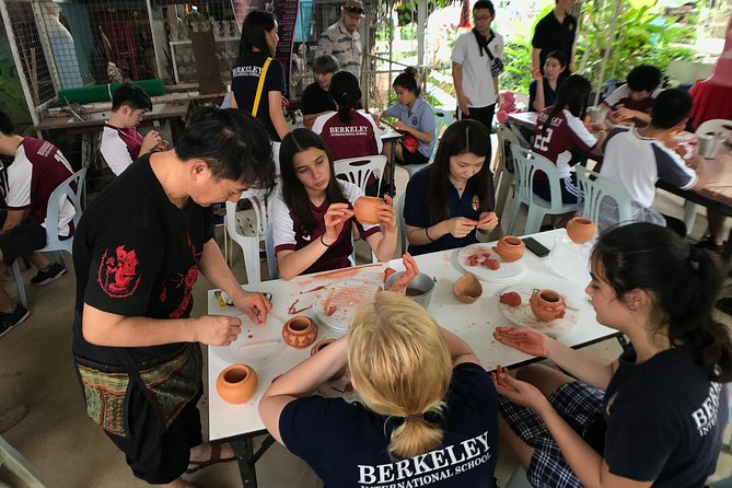The Story of Handicrafts Full Day Experience from Bangkok - A market walk and Sanam Nua Temple