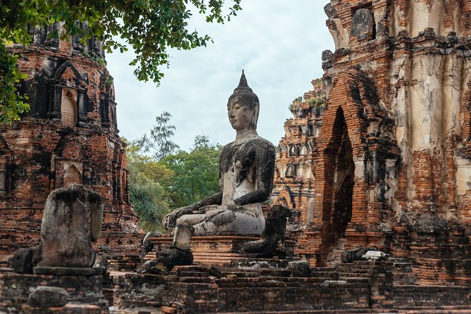 The Ultimate Ancient city of Ayutthaya Private Day Trip - Wat Mahathat and the Buddha in the tree