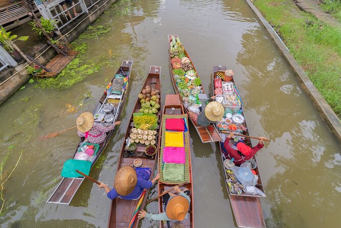 Train & Floating Market Food Adventure + Scenic train ride - Mae Klong Railway Market and the old train