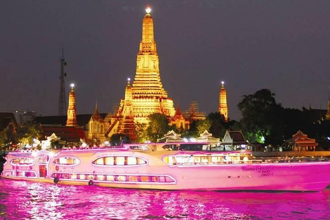 Wonderful Pearl Dinner Cruise - Wat Arun from the Chao Phraya